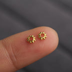S925 Silver, Spacer Gasket Silver-plated Ancient Gold DIY Bracelet Bead Snowflake Sheet Gear Spacer Jewelry Accessories
