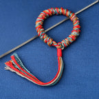 Tibetan Braided Snake Knot Bracelet – Women’s Protection & Blessing Cord