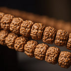 Tibetan Style Little Rudraksha 108 Mala Beads Bracelet