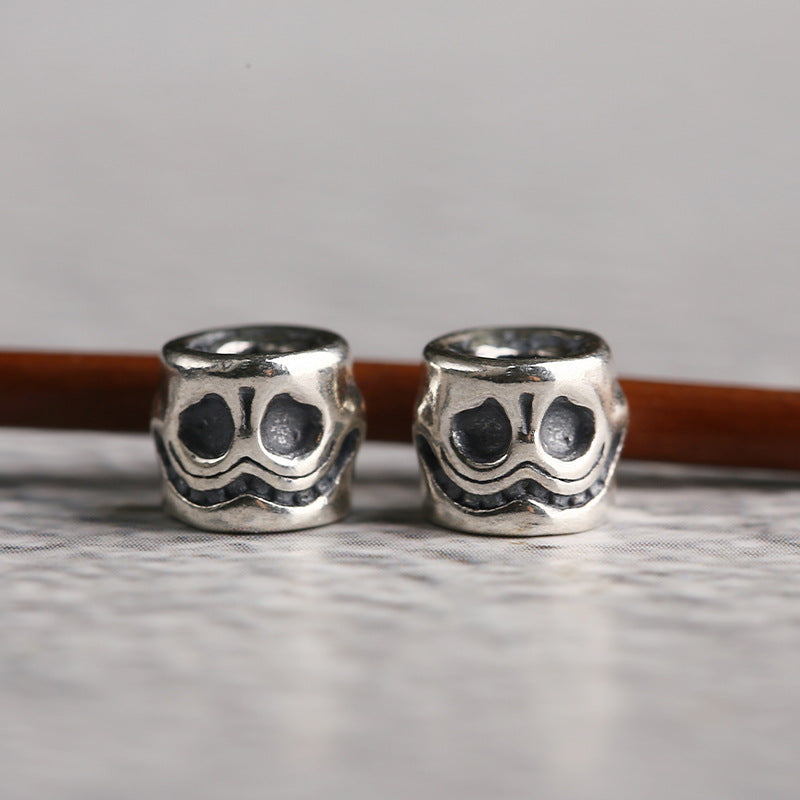 S925 Silver, Joy Corpse Dolin Master with Bead Dumb, Buddha Bead Disciple Bead Accessory