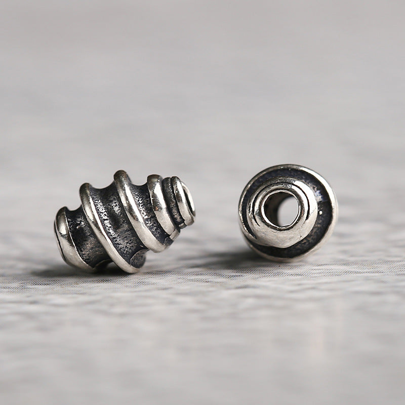S925 Silver, Screw Tower Type Hanging Ring DIY Jewelry Accessories