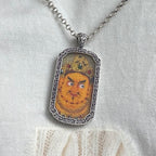 925 Sterling Silver Yellow Jambhala Tibetan Pendant