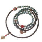 Vintage Multi-Layer Agate Bead Bracelet Buddhist Bracelet for Women