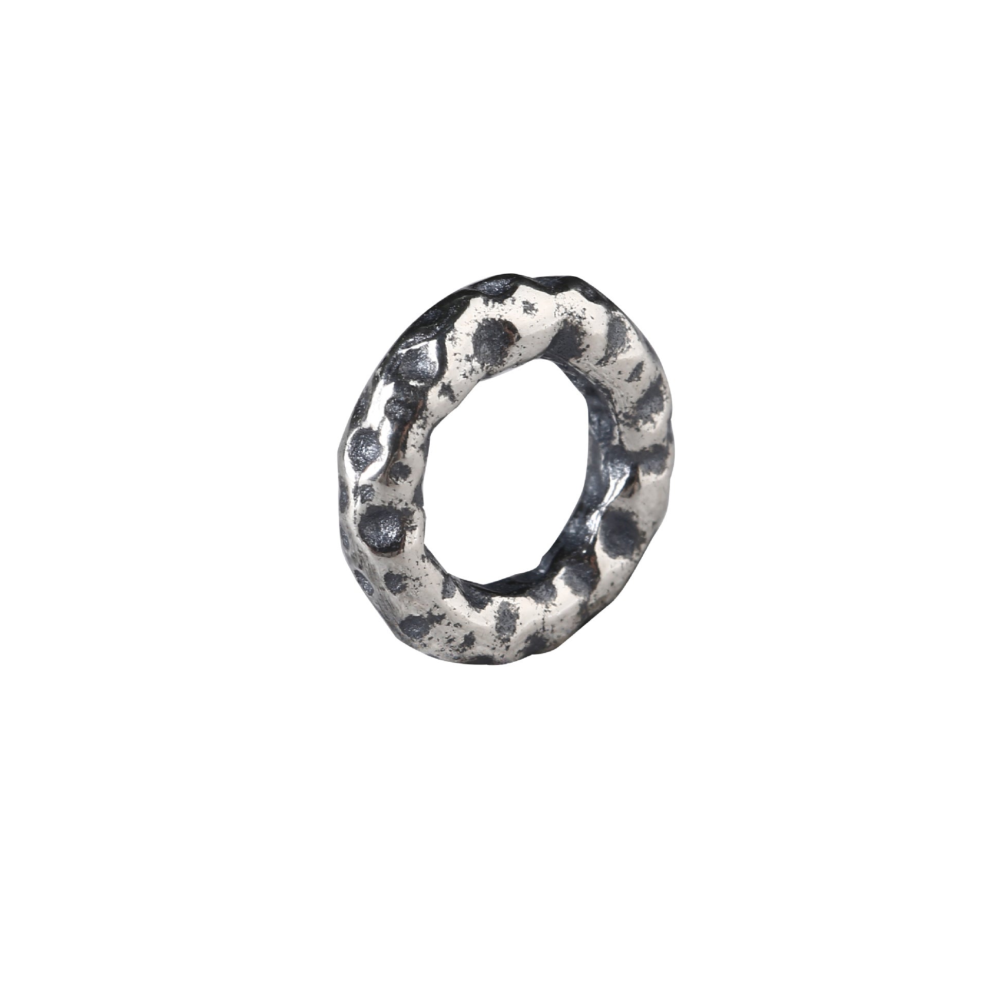S925 Silver, Crater Card Ring Running Ring DIY Bracelet Small Silver Ring Accessories