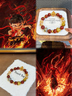 Nezha Energy Bracelet Citrine Crystal Tiger's Eye Dark Red Hematoid Bracelet