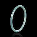 Natural Blue Water Jadeite Bangle for Women – A-Grade Jade, Elegant Round Bracelet