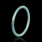 Natural Blue Water Jadeite Bangle for Women – A-Grade Jade, Elegant Round Bracelet