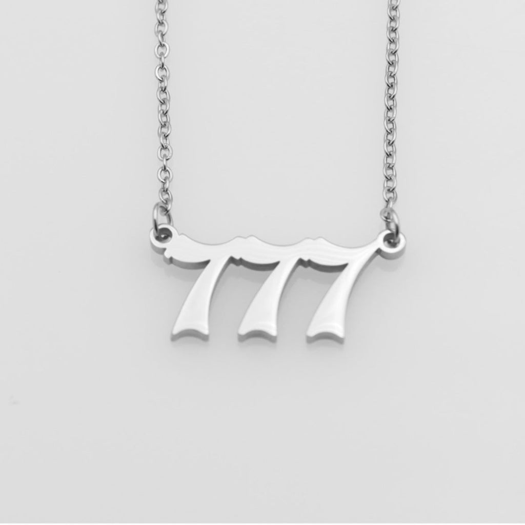 Stainless Steel Necklace Angel Number Necklace 111-999 for Women