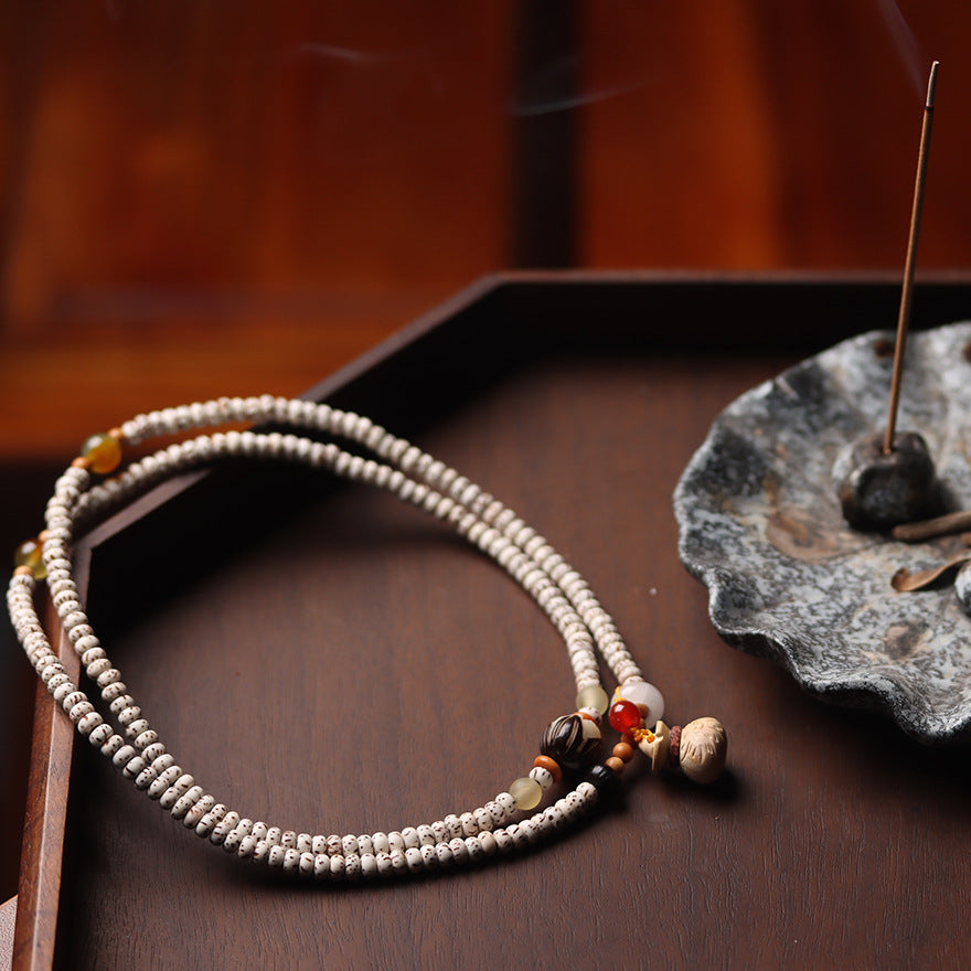Mini Star and Moon Bodhi Bracelet with Elegant Accents– 3×5mm