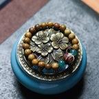 Argentine Old-Growth Green Sandalwood 8mm Buddhist Prayer Beads Bracelet