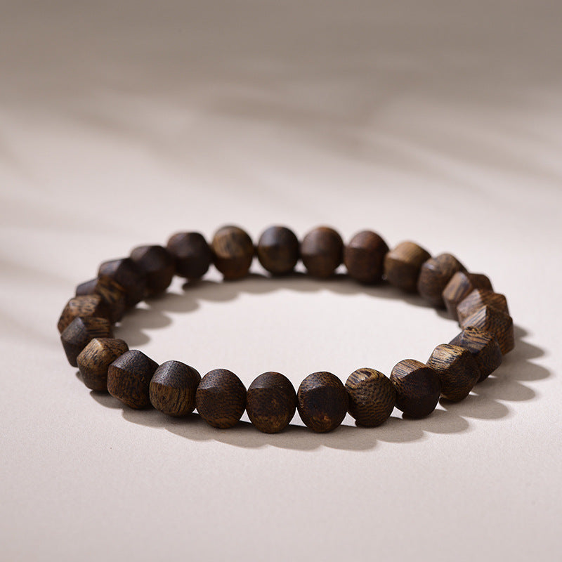 Premium Agarwood Lantern Bead Bracelet for Men and Women