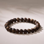 Premium Agarwood Lantern Bead Bracelet for Men and Women