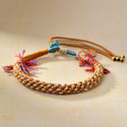 Tibetan Braided Lucky Bracelet Handmade Blessing Cord for Protection