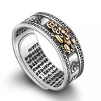 Buddha & Karma Feng Shui Pixiu Mantra Ring - Wealth & Protection