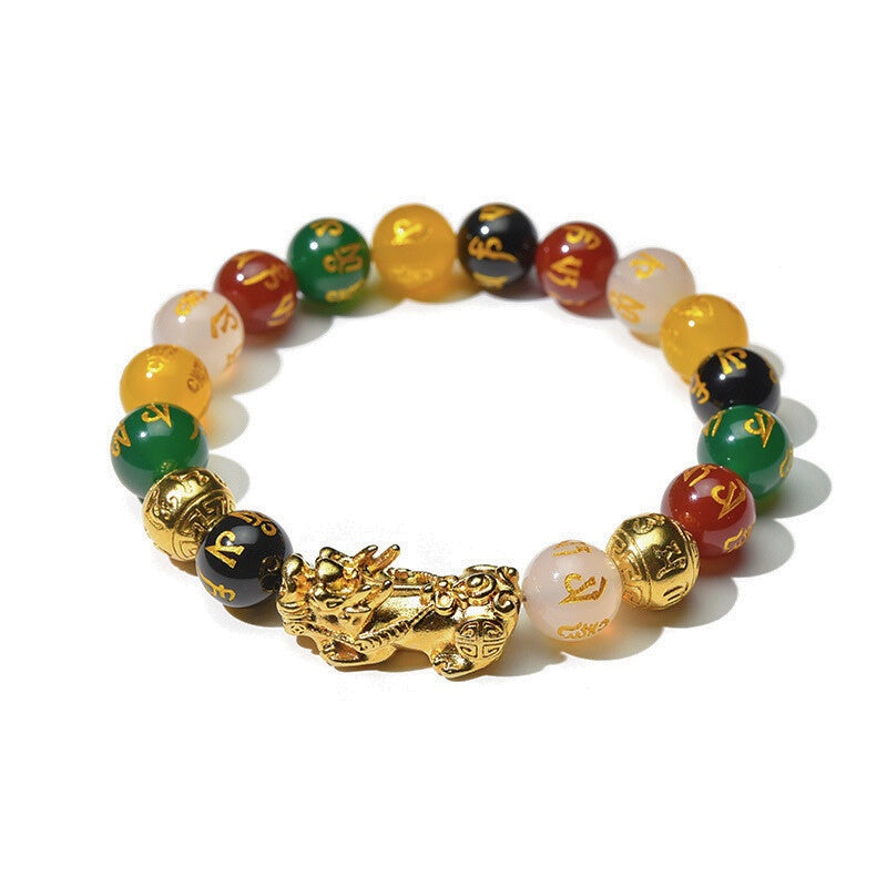 Buddha & Karma Pixiu Five Elements Crystal Bracelet – Align with Abundance and Elemental Balance