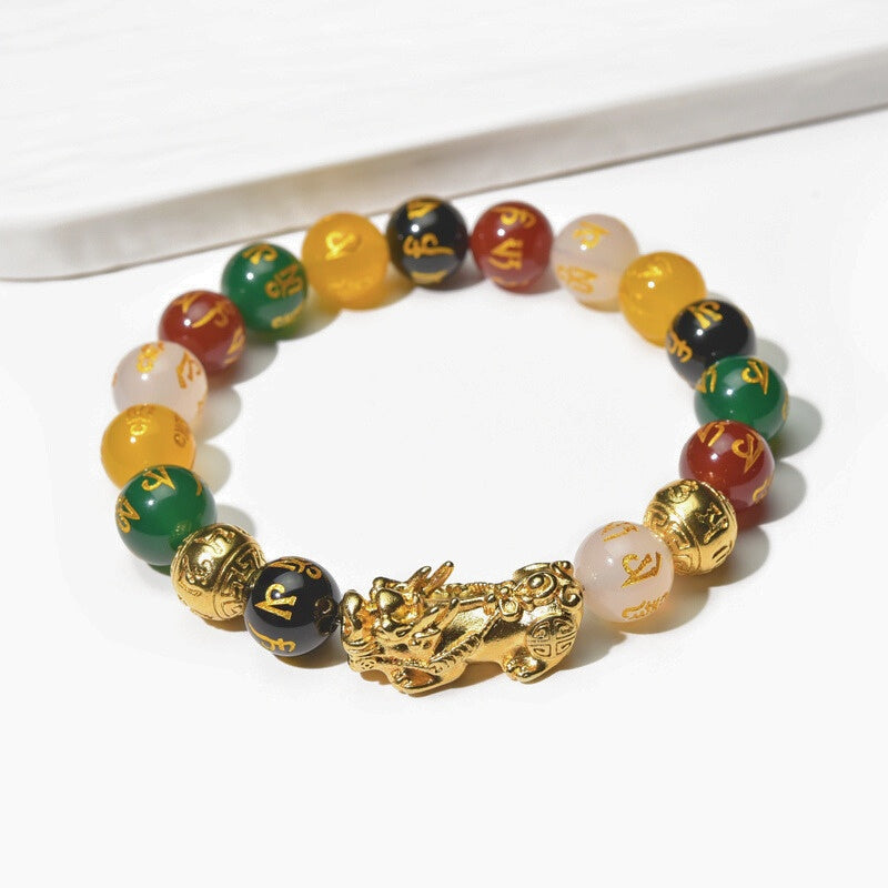 Buddha & Karma Pixiu Five Elements Crystal Bracelet – Align with Abundance and Elemental Balance