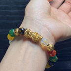 Buddha & Karma Pixiu Five Elements Crystal Bracelet – Align with Abundance and Elemental Balance