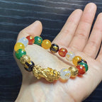 Buddha & Karma Pixiu Five Elements Crystal Bracelet – Align with Abundance and Elemental Balance