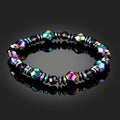 Buddha & Karma Rainbow Magnetic Hematite Wellness Bracelet