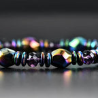 Buddha & Karma Rainbow Magnetic Hematite Wellness Bracelet