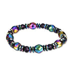 Buddha & Karma Rainbow Magnetic Hematite Wellness Bracelet