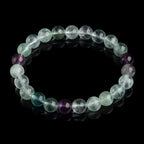 Buddha & Karma Rainbow Fluorite Healing Bracelet