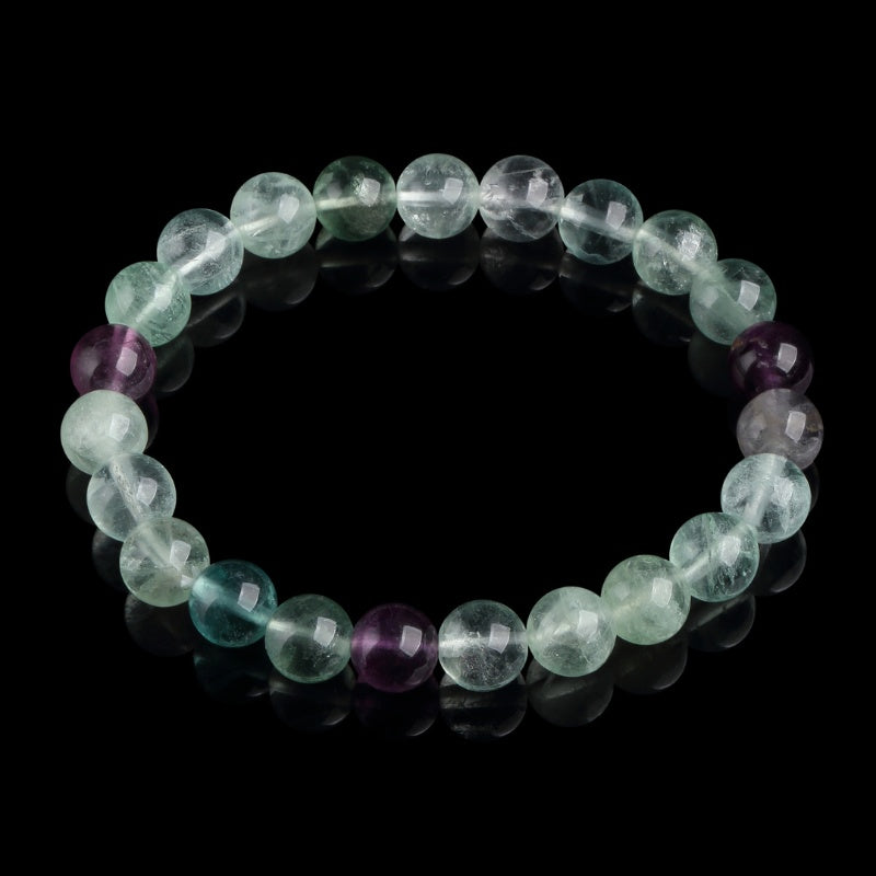 Buddha & Karma Rainbow Fluorite Healing Bracelet