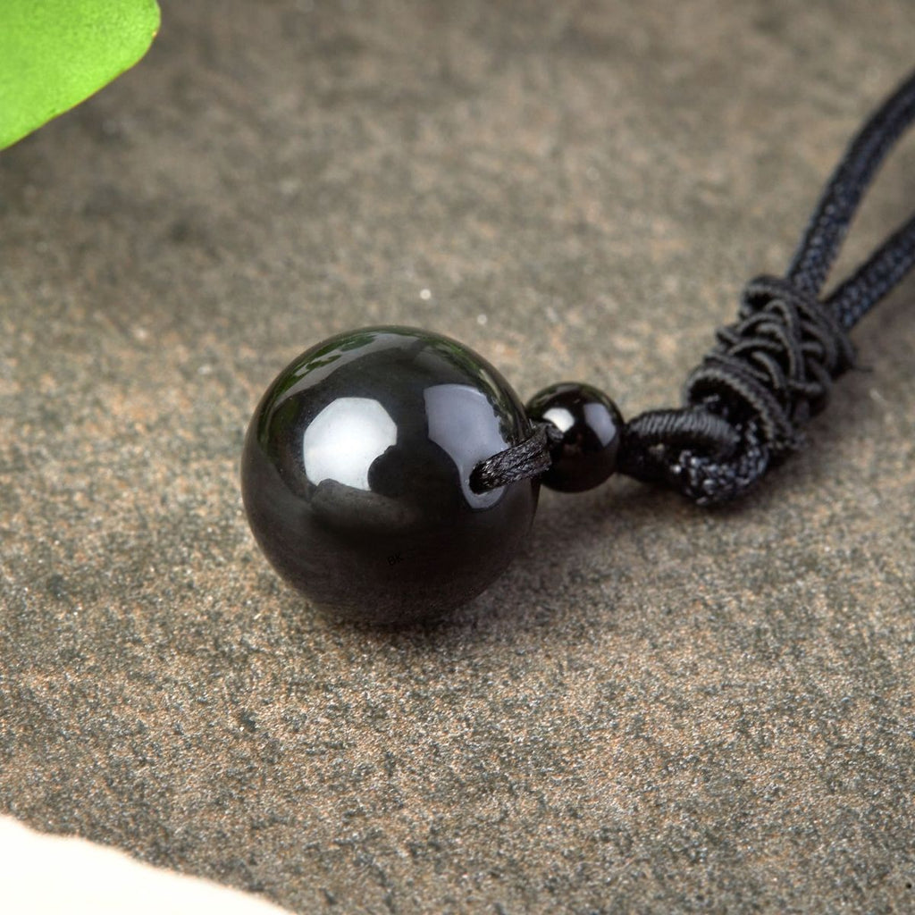 Buddha & Karma Rainbow Obsidian Necklace - Eye of Truth