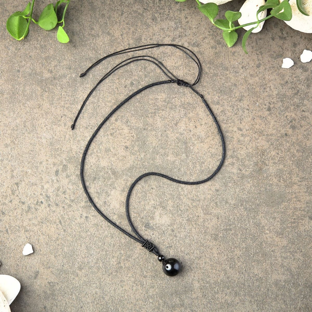 Buddha & Karma Rainbow Obsidian Necklace - Eye of Truth