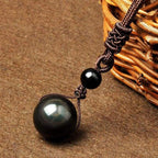 Buddha & Karma Rainbow Obsidian Necklace - Eye of Truth