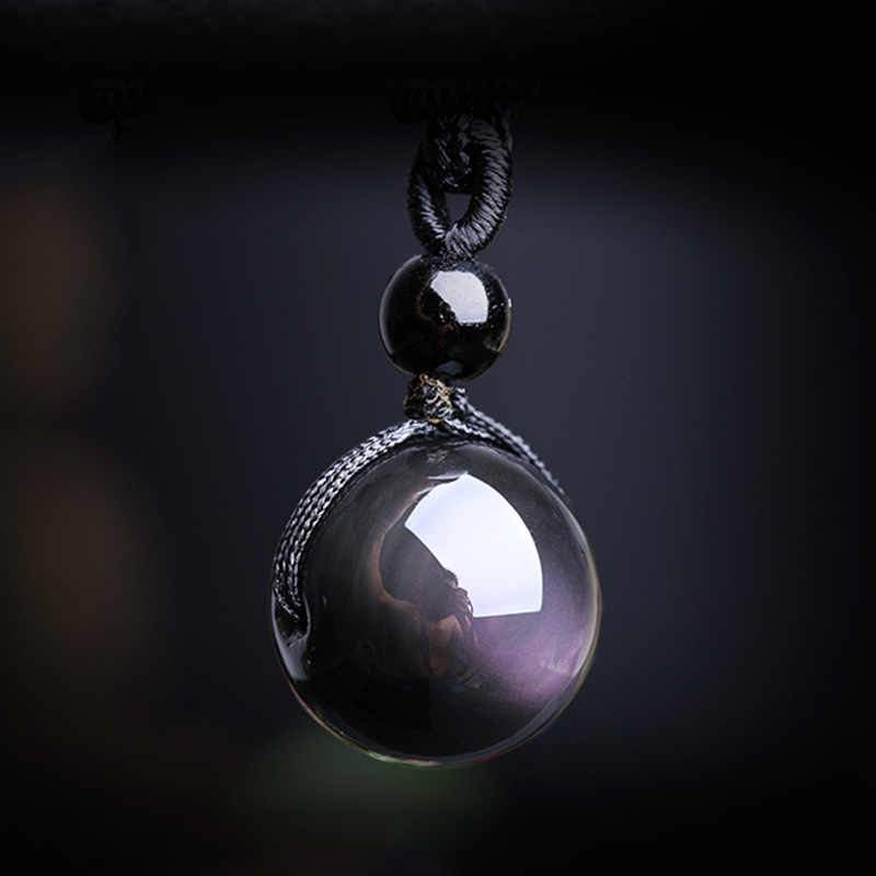 Buddha & Karma Rainbow Obsidian Necklace - Eye of Truth