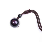 Buddha & Karma Rainbow Obsidian Necklace - Eye of Truth