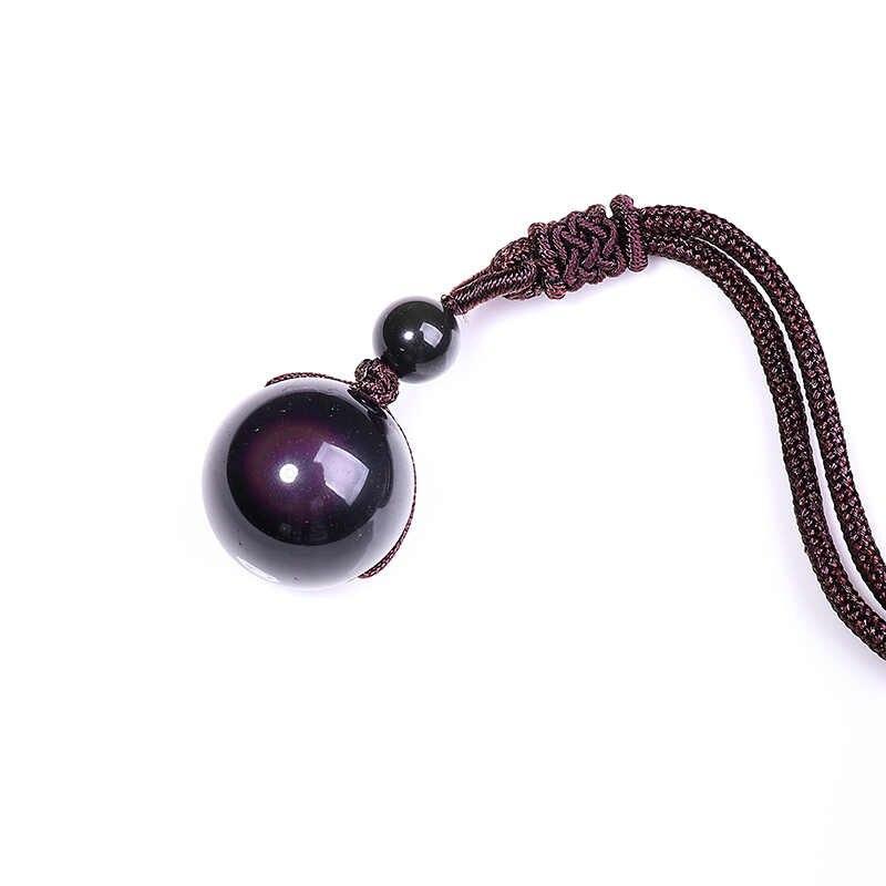 Buddha & Karma Rainbow Obsidian Necklace - Eye of Truth