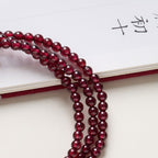 Buddha & Karma Red Garnet Beads Fu Wealth Bracelet