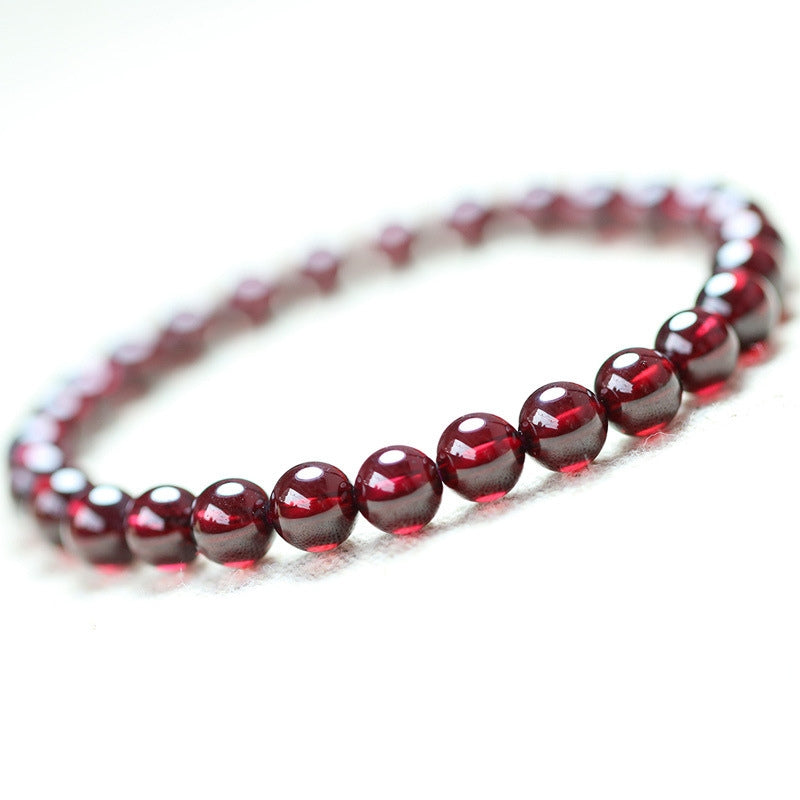 Buddha & Karma Red Garnet Stone Bracelet - Reignite Your Passion & Love
