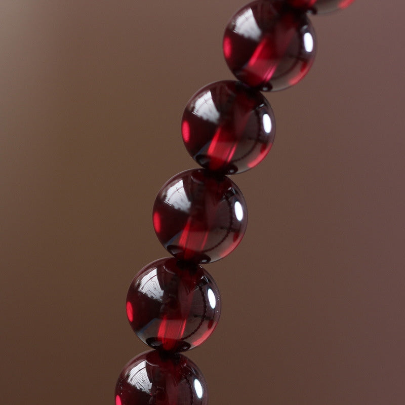 Buddha & Karma Red Garnet Stone Bracelet - Reignite Your Passion & Love