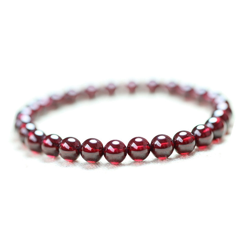 Buddha & Karma Red Garnet Stone Bracelet - Reignite Your Passion & Love