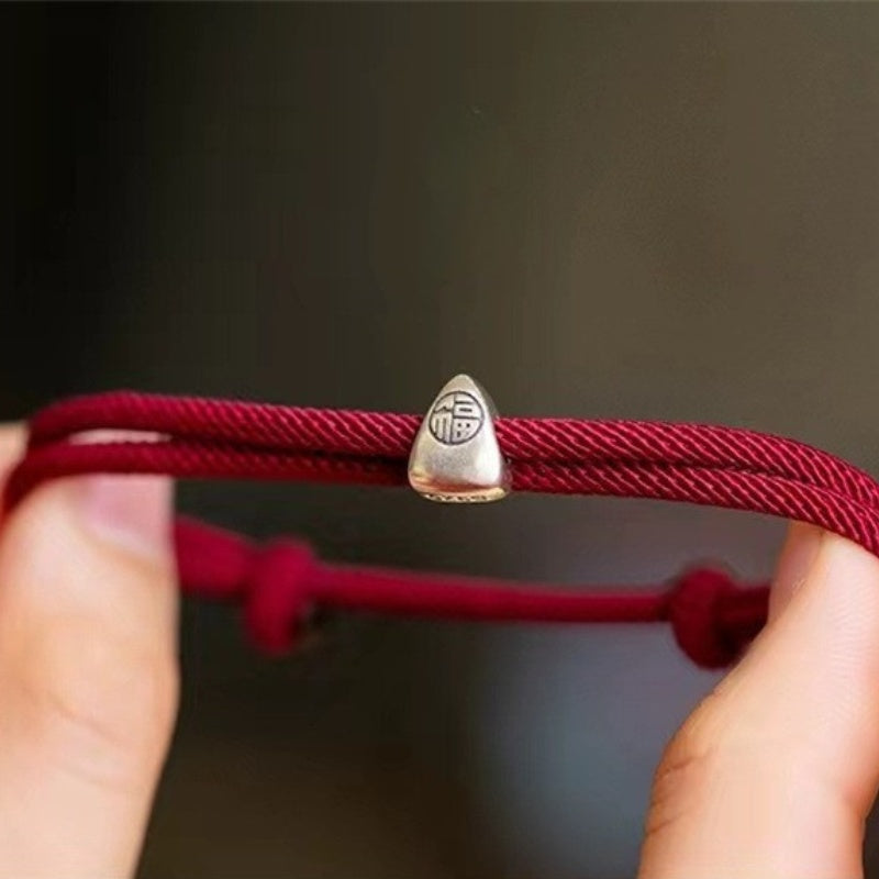 Buddha & Karma Red String Fu Lucky Bracelet