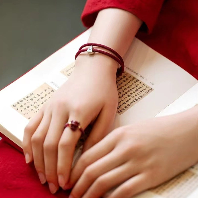 Buddha & Karma Red String Fu Lucky Bracelet