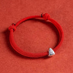 Buddha & Karma Red String Fu Lucky Bracelet - Bright Red