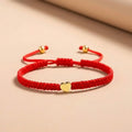 Exclusive: Buddha & Karma Red String Heart Bracelet