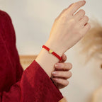 Exclusive: Buddha & Karma Red String Heart Bracelet
