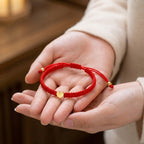 Exclusive: Buddha & Karma Red String Heart Bracelet