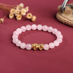 Buddha & Karma Rose Quartz Pixiu Love & Abundance Bracelet
