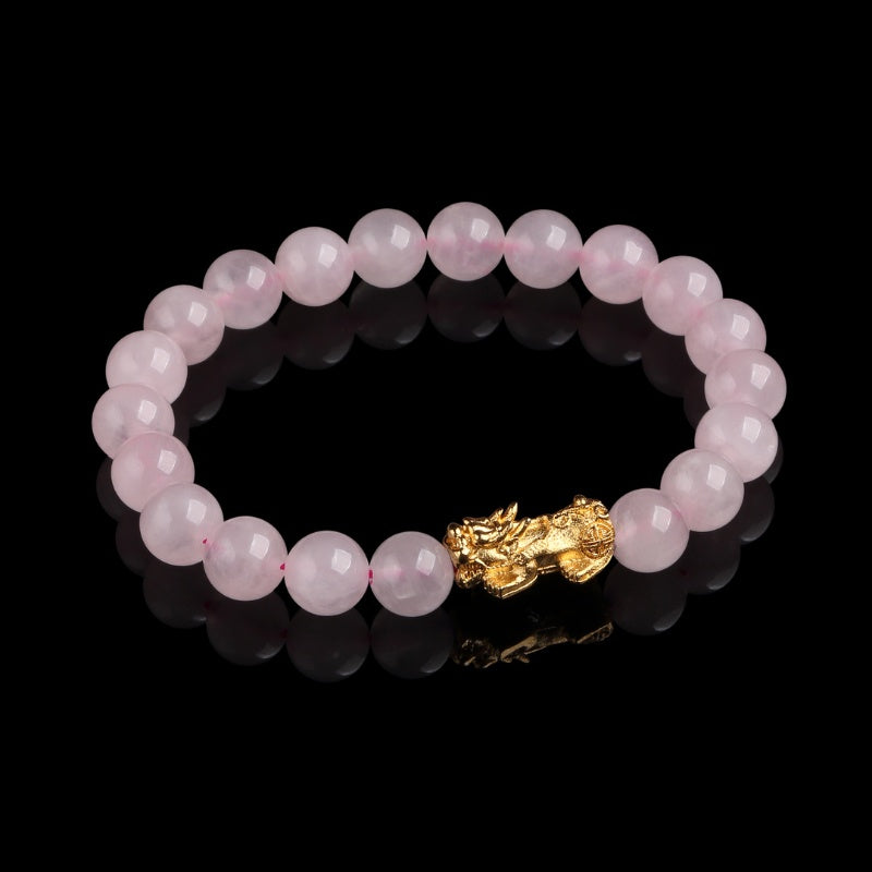 Buddha & Karma Rose Quartz Pixiu Love & Abundance Bracelet