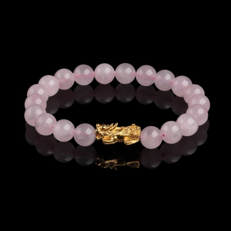 Buddha & Karma Rose Quartz Pixiu Love & Abundance Bracelet