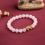 Buddha & Karma Rose Quartz Pixiu Love & Abundance Bracelet