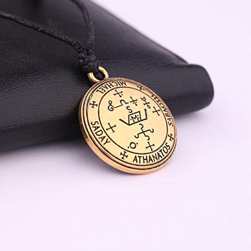 Buddha & Karma Sigil of the Archangel Michael Amulet - Protection Necklace