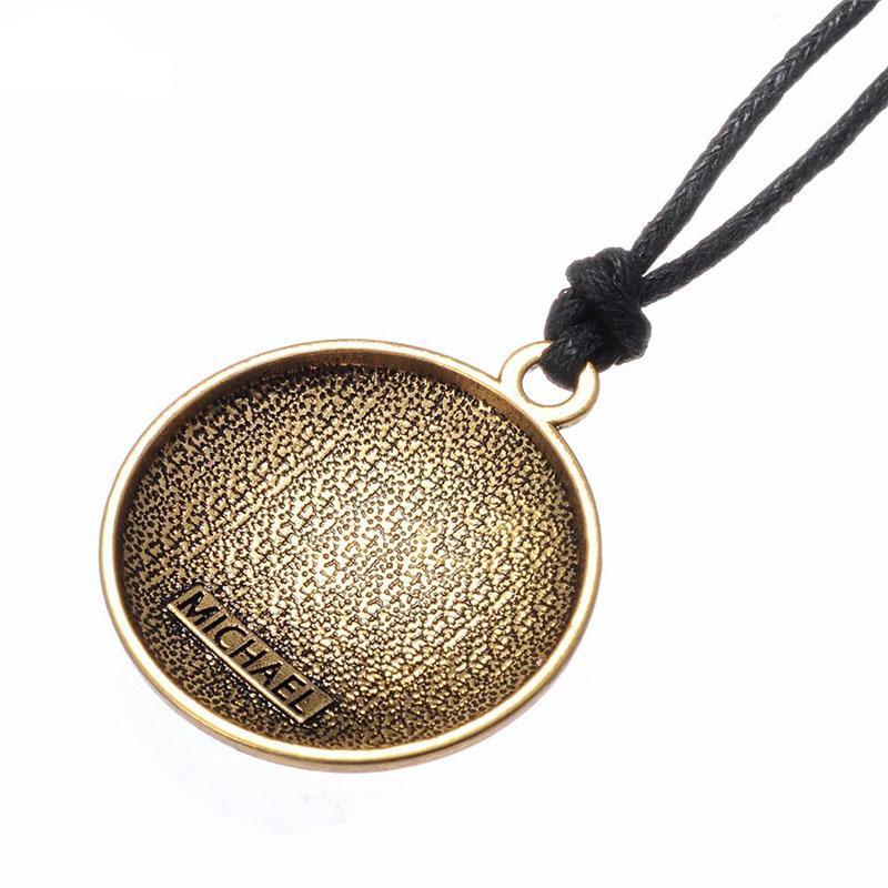 Buddha & Karma Sigil of the Archangel Michael Amulet - Protection Necklace