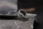 Buddha3bodhi Handmade Sliver Ring Retro and Old Lucky Character Four Divine Beast Ring